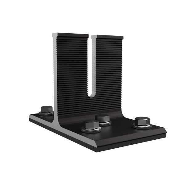 Unirac NXT UMOUNT™ system with StrongHold™ Butyl attachments.