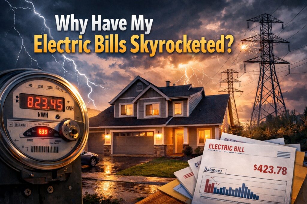New Jersey home with solar panels and high electric bill