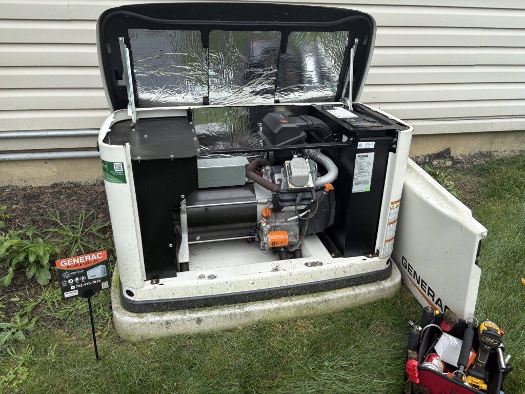 14 kW Generac standby generator at a home in Freehold, NJ