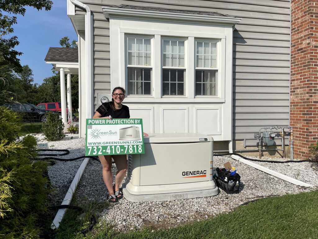 22 kW Generac standby generator in Middletown, NJ