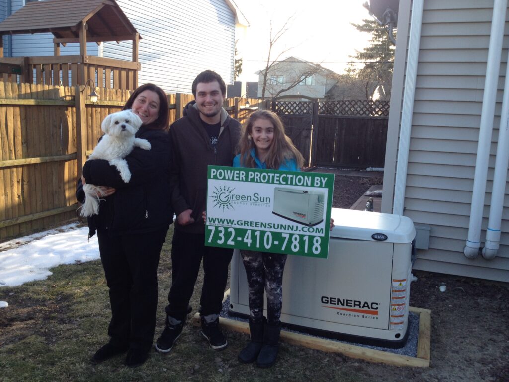 8 kW Generac standby generator in Hazlet, NJ