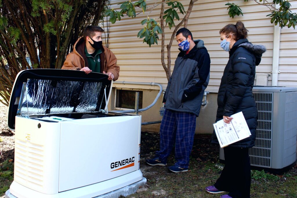 22 kW Generac standby generator in Middletown, NJ