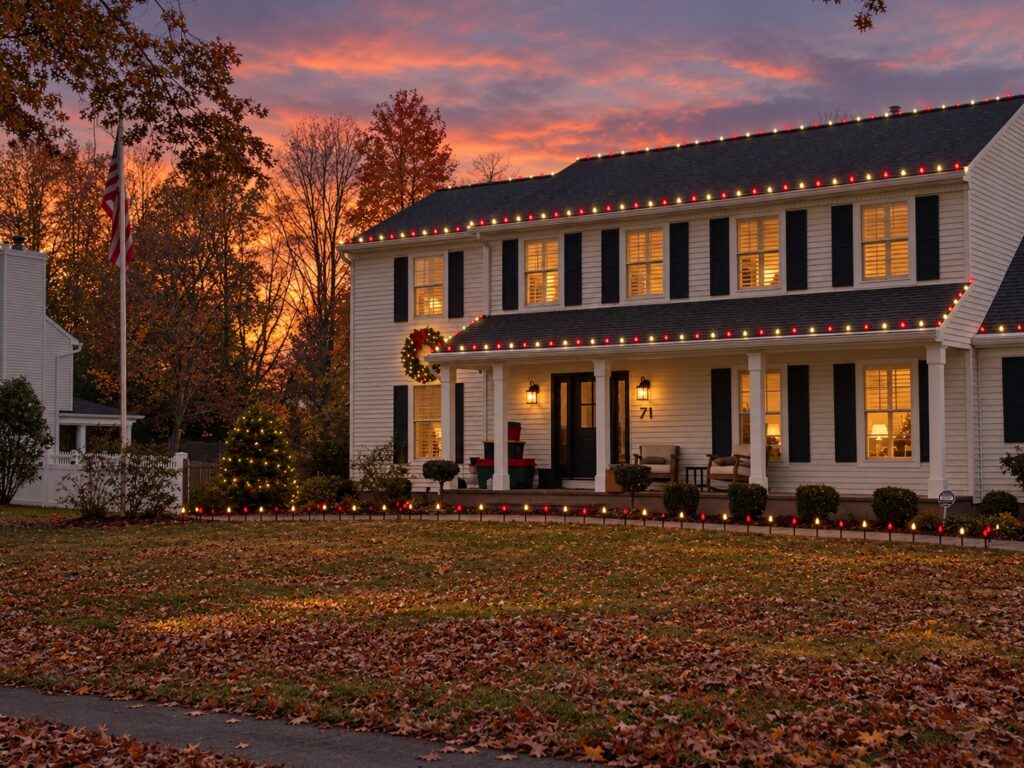 376 Christmas lights in Lincroft, NJ