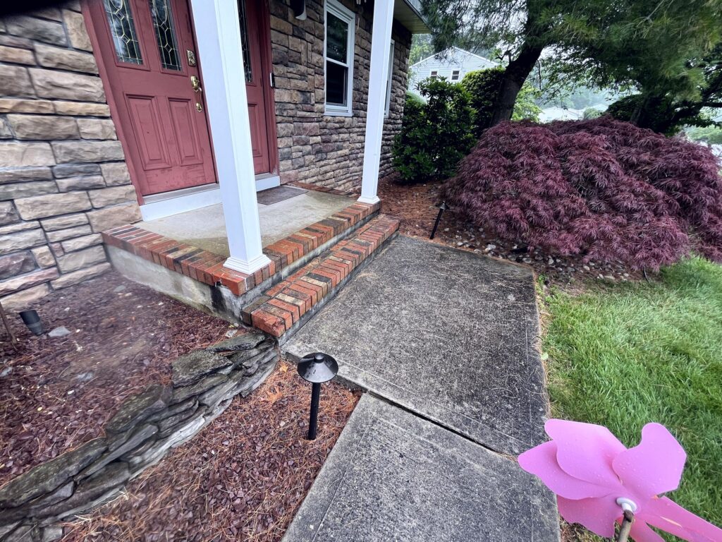 Before: Softwash Service at a home in Monroe Township, NJ