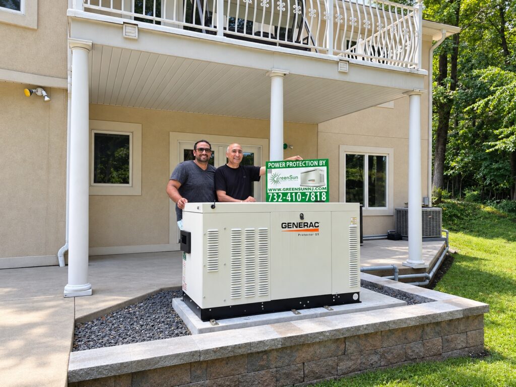 27 kW Generac standby generator in Green Brook, NJ