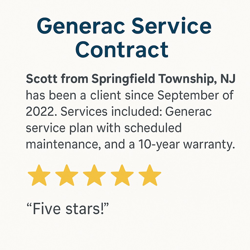 Standby Generator Service in Springfield, NJ