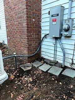 150-amp automatic transfer switch at a home in Middletown, NJ