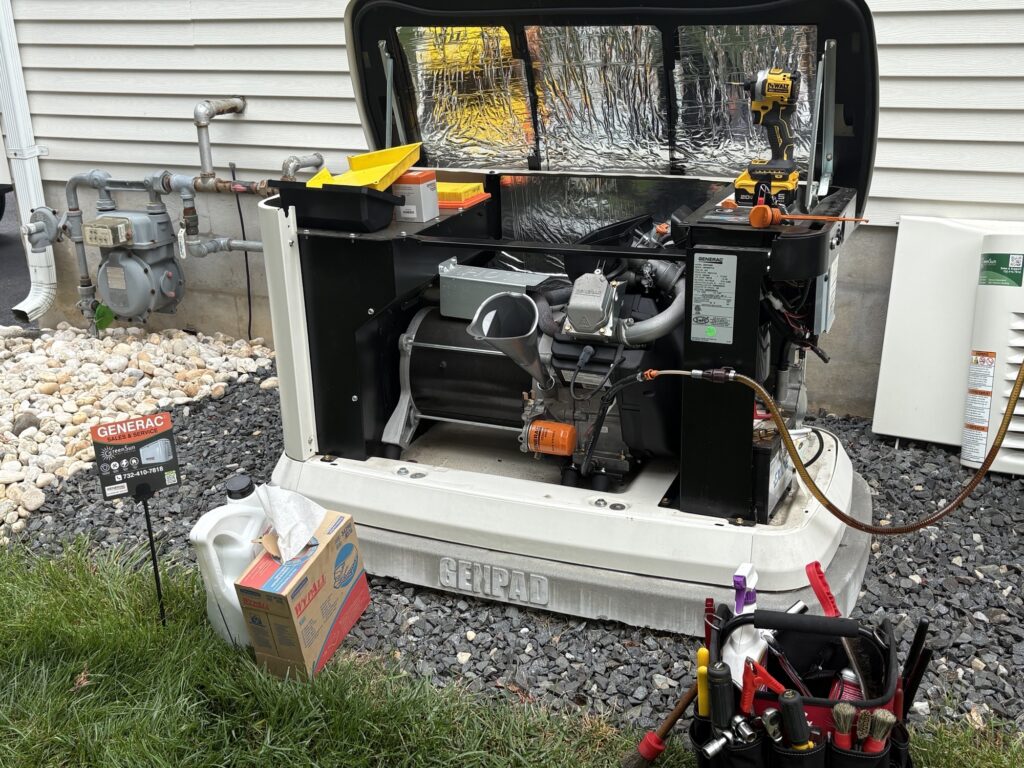 18 kW Generac standby generator in Manalapan, NJ