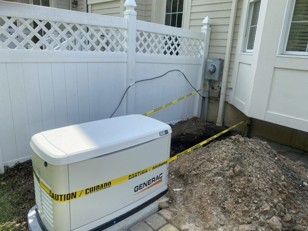 22 kW Generac standby generator in Lawrenceville, NJ