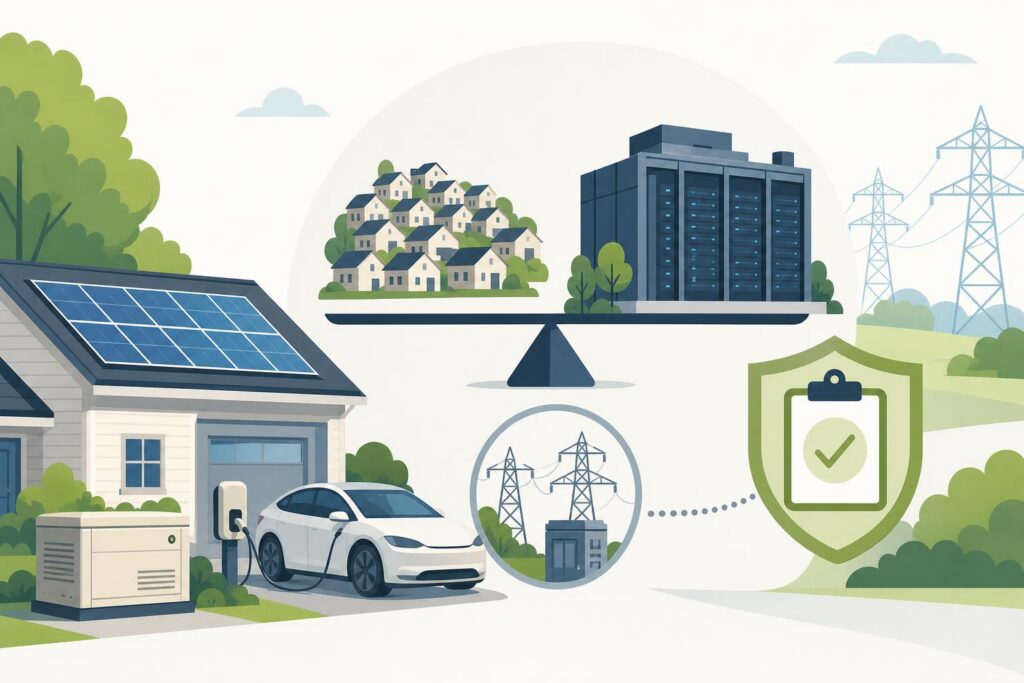 Illustration for the article How AI Data Centers Are Raising Your New Jersey Electric Bill — and What the State Is Doing About It