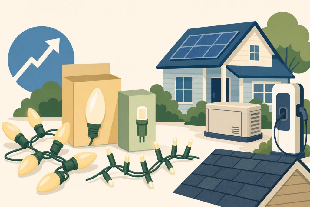 Illustration for the article NJ’s Nearly 20% Electric Rate Hike and What It Means for Your Holiday Light Bill