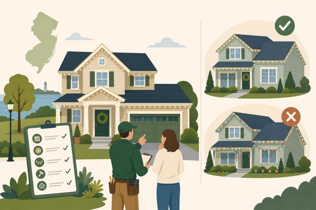 Illustration for the article How Your HOA Rules Affect Holiday Light Installation in Monmouth County